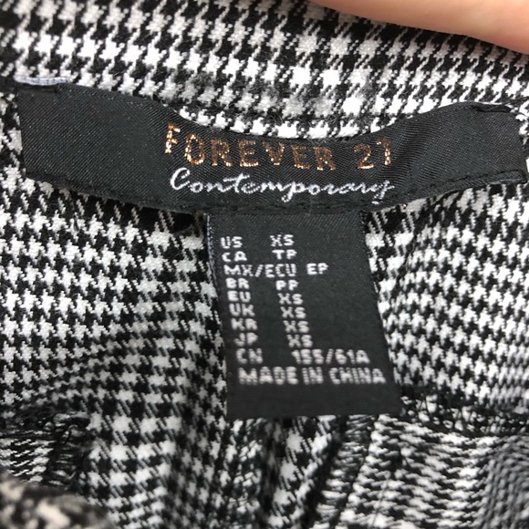 Forever 21 Houndstooth Wide-Leg Pant - Picture 4 of 5